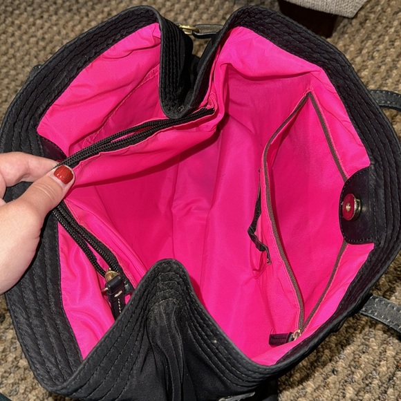 Dooney & Bourke black nylon shoulder bag - Picture 4 of 7